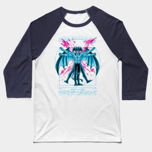 Vitruvian Devil Baseball T-Shirt